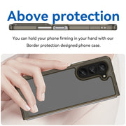 For Samsung Galaxy Z Fold5 Colorful Series Acrylic + TPU Phone Case(Transparent Grey)