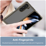 For Samsung Galaxy Z Fold5 Colorful Series Acrylic + TPU Phone Case(Transparent Grey)