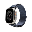 Nylon Two Section Watch Band For Apple Watch 8 41mm(Blue) - Watch Bands by PMC TechLife | Online Shopping South Africa | PMC TechLife