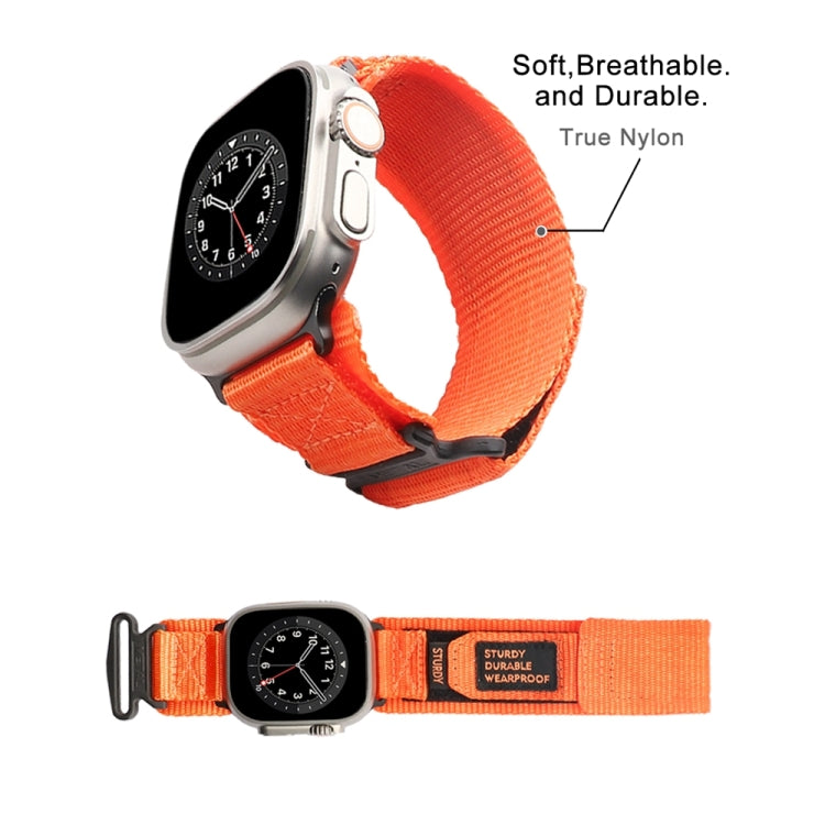 Nylon Two Section Watch Band For Apple Watch 38mm(Orange)