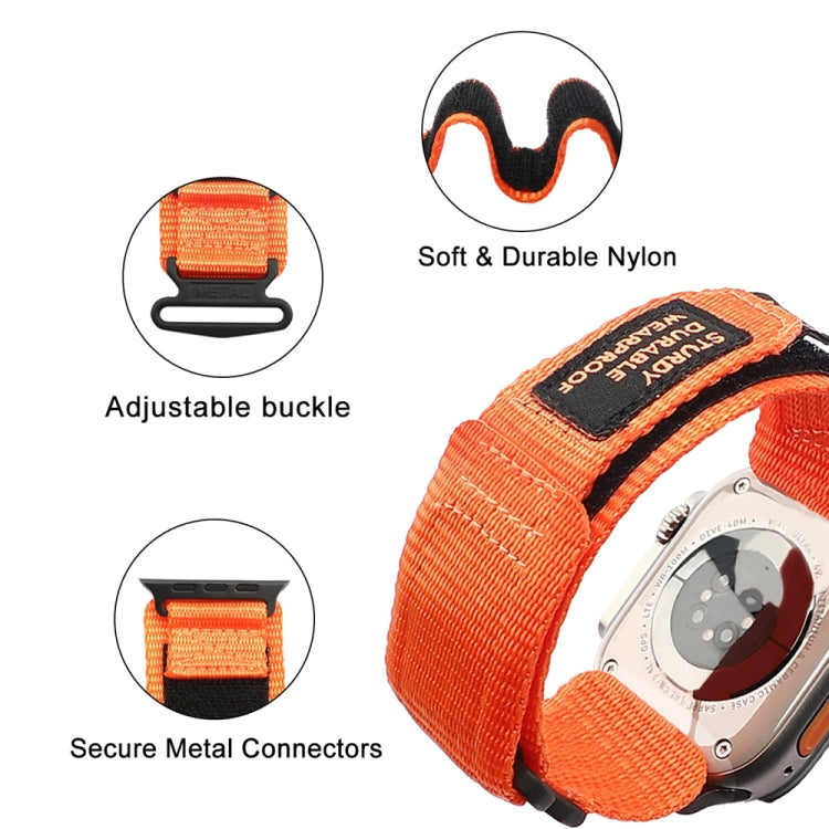 Nylon Two Section Watch Band For Apple Watch 38mm(Orange)