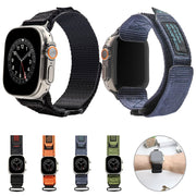 Nylon Two Section Watch Band For Apple Watch 3 42mm(Orange)