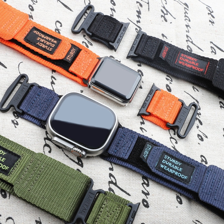 Nylon Two Section Watch Band For Apple Watch 3 42mm(Orange)