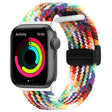 Magnetic Fold Clasp Woven Watch Band For Apple Watch 42mm(Rainbow Color) - Watch Bands by PMC TechLife | Online Shopping South Africa | PMC TechLife