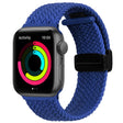 Magnetic Fold Clasp Woven Watch Band For Apple Watch 42mm(Blue) - Watch Bands by PMC TechLife | Online Shopping South Africa | PMC TechLife
