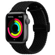 Magnetic Fold Clasp Woven Watch Band For Apple Watch 38mm(Black) - Watch Bands by PMC TechLife | Online Shopping South Africa | PMC TechLife
