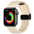 Magnetic Fold Clasp Woven Watch Band For Apple Watch 38mm(Starlight Color) - Watch Bands by PMC TechLife | Online Shopping South Africa | PMC TechLife