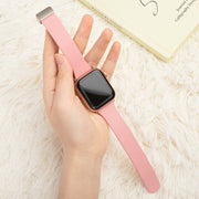 Sheepskin Texture Magnetic Folding Buckle Watch Band For Apple Watch 3 42mm(Green)