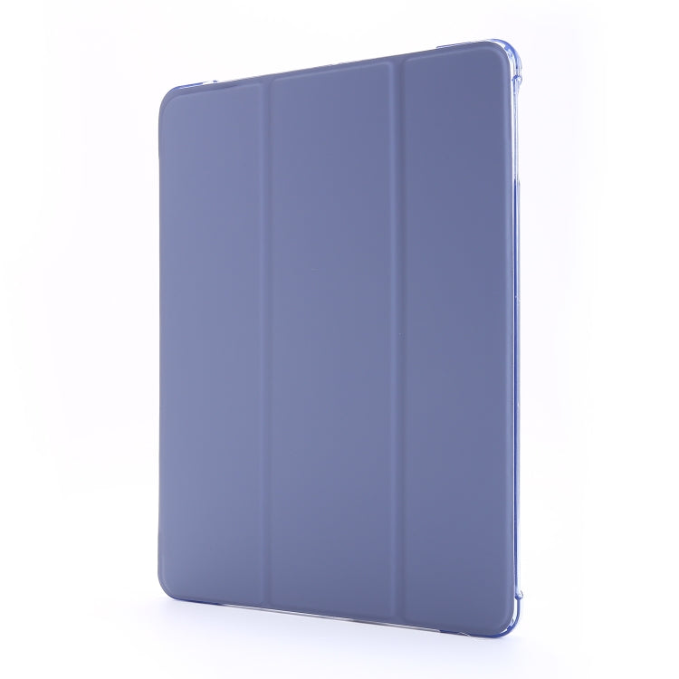 For iPad Air 2 Airbag Horizontal Flip Leather Case with Three-fold Holder & Pen Holder(Purple)