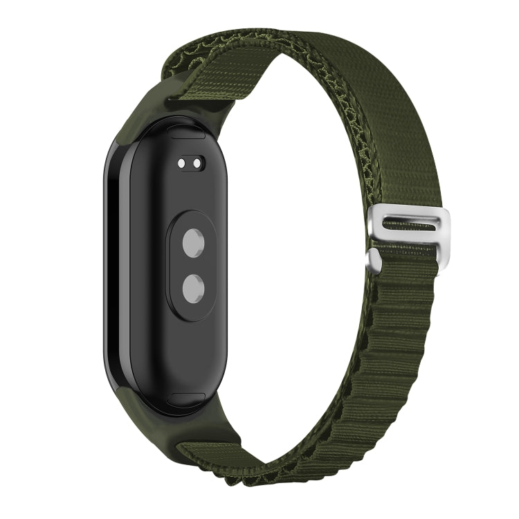 For Xiaomi Mi Band 8 Loop Nylon Watch Band(Green)