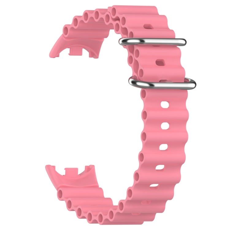 For Xiaomi Mi Band 8 Ocean Silicone Watch Band(Pink)