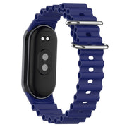 For Xiaomi Mi Band 8 Ocean Silicone Watch Band(Blue)