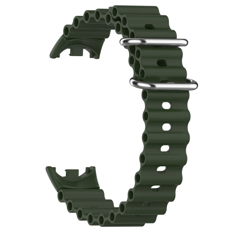 For Xiaomi Mi Band 8 Ocean Silicone Watch Band(Green)