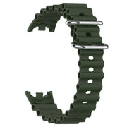 For Xiaomi Mi Band 8 Ocean Silicone Watch Band(Green)