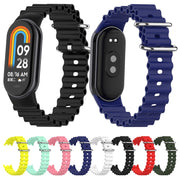 For Xiaomi Mi Band 8 Ocean Silicone Watch Band(Bright Yellow)