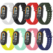 For Xiaomi Mi Band 8 Ocean Silicone Watch Band(Bright Yellow)