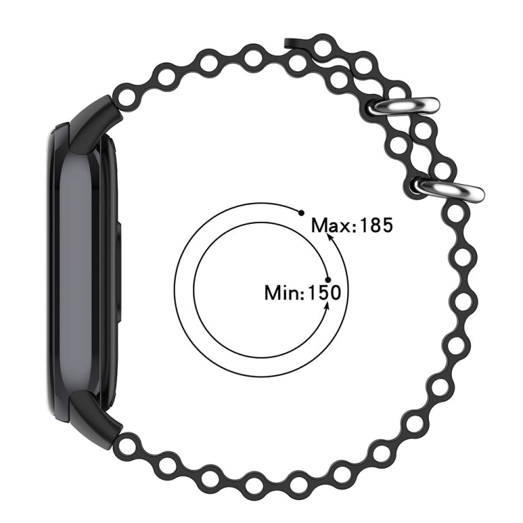For Xiaomi Mi Band 8 Ocean Silicone Watch Band(Bright Yellow)