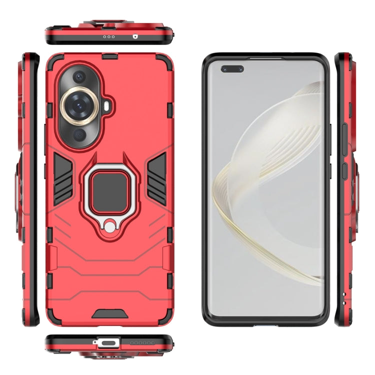 For Huawei nova 11 Pro Magnetic Ring Holder PC + TPU Phone Case(Red)