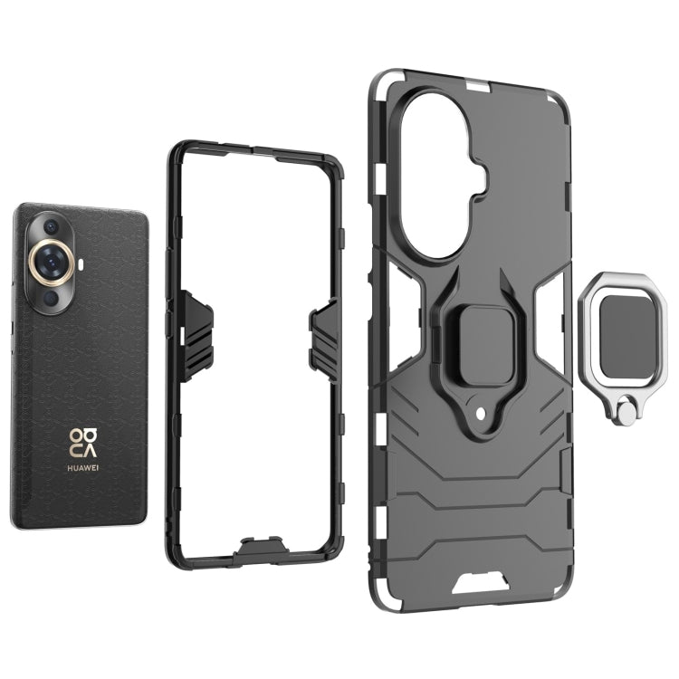 For Huawei nova 11 Pro Magnetic Ring Holder PC + TPU Phone Case(Red)
