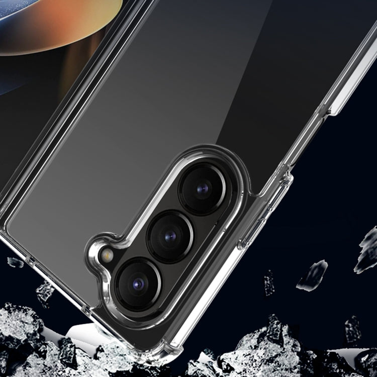 For Samsung Galaxy Z Fold5 Transparent PC + TPU Shockproof Phone Case