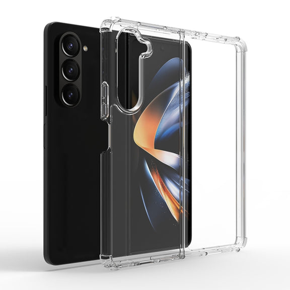 For Samsung Galaxy Z Fold5 Transparent PC + TPU Shockproof Phone Case