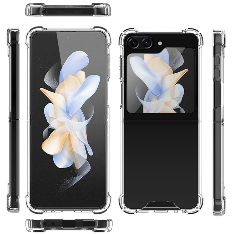 For Samsung Galaxy Z Flip5 Transparent PC + TPU Shockproof Phone Case