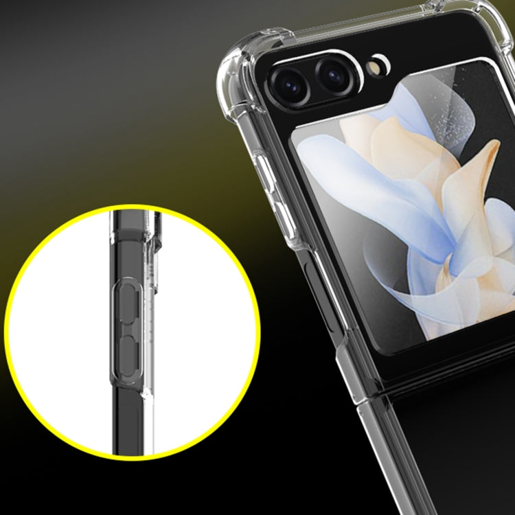 For Samsung Galaxy Z Flip5 Transparent PC + TPU Shockproof Phone Case