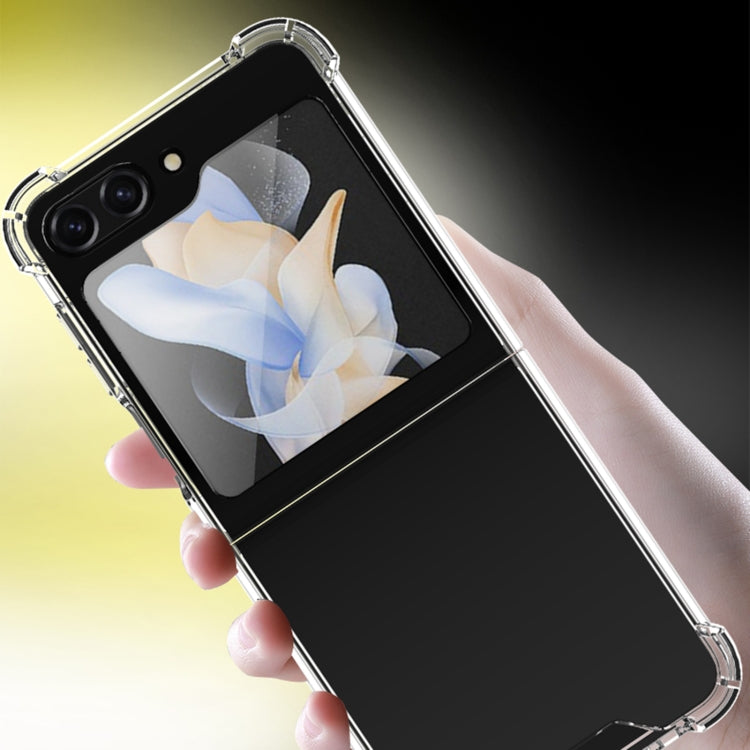 For Samsung Galaxy Z Flip5 Transparent PC + TPU Shockproof Phone Case
