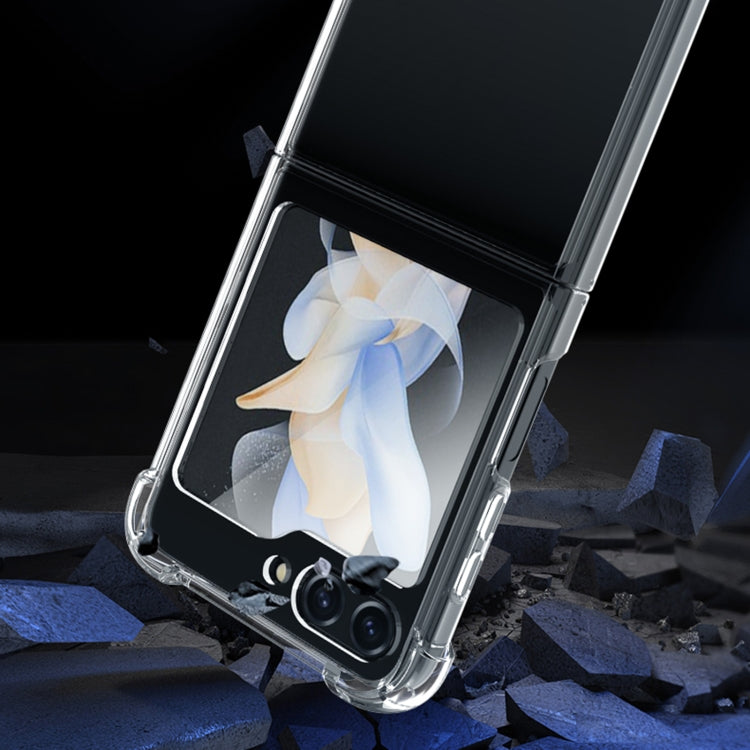 For Samsung Galaxy Z Flip5 Transparent PC + TPU Shockproof Phone Case