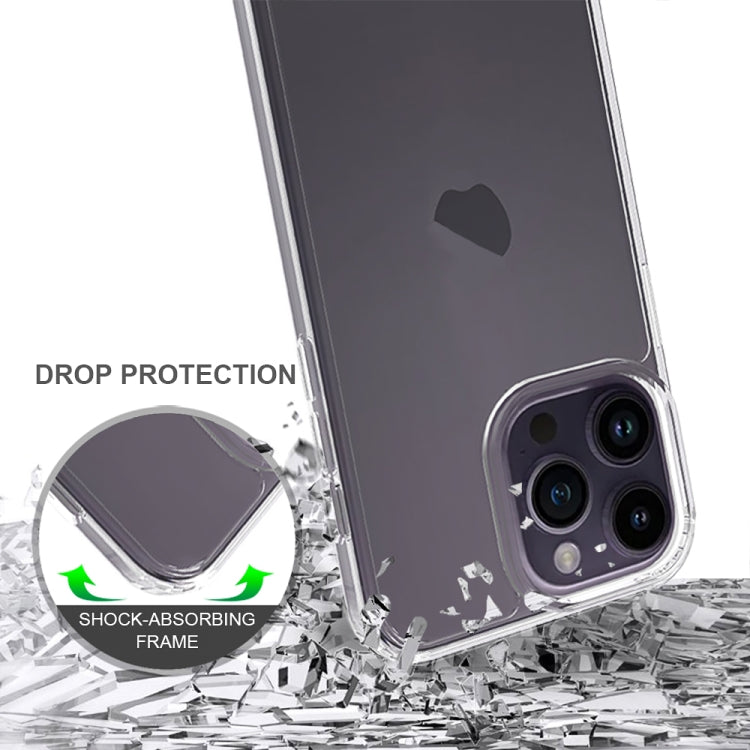 For iPhone 15 Pro Max Scratchproof Acrylic TPU Phone Case(Black)