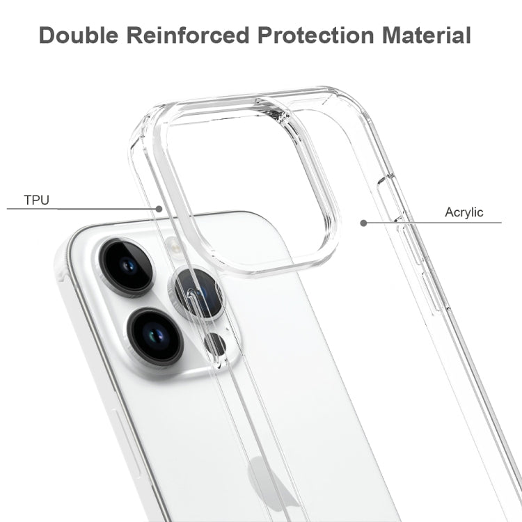 For iPhone 15 Pro Scratchproof Acrylic TPU Phone Case(Transparent)