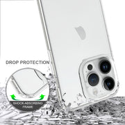 For iPhone 15 Pro Scratchproof Acrylic TPU Phone Case(Transparent)