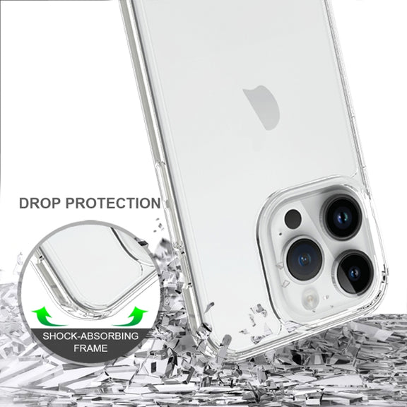 For iPhone 15 Pro Scratchproof Acrylic TPU Phone Case(Transparent)