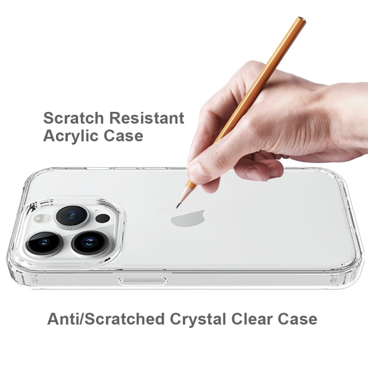 For iPhone 15 Pro Scratchproof Acrylic TPU Phone Case(Transparent)