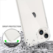 For iPhone 15 Scratchproof Acrylic TPU Phone Case(Black)