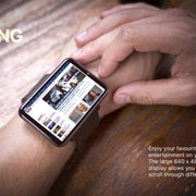 LEMFO LEMT 2.8 inch Large Screen 4G Smart Watch Android 7.1, Specification:3GB+32GB(Black)