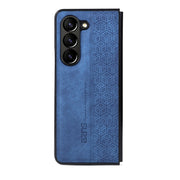 For Samsung Galaxy Z Fold5 AZNS 3D Embossed Skin Feel Phone Case(Blue)