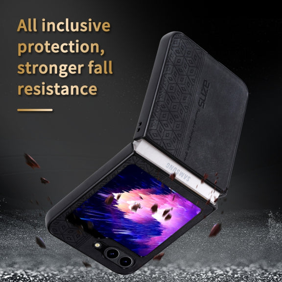 For Samsung Galaxy Z Fold5 AZNS 3D Embossed Skin Feel Phone Case(Blue)
