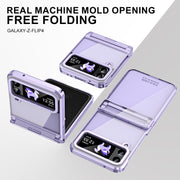 For Samsung Galaxy Z Flip4 5G Electroplating Phantom Series PC Folding Case with Hinge(Purple)