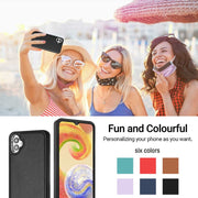 For Samsung Galaxy A04E / F04 / M04 Leather Texture Full Coverage Phone Case(Black)