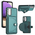 For Samsung Galaxy A32 5G Shockproof Leather Phone Case with Card Holder(Green) - free shipping - PMC TechLife - Order now!