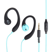 Mucro R12 Wired Stereo Over-Ear Sports Earphone, Length: 1.2m(Blue)