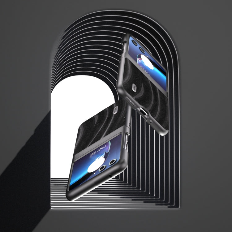 For Motorola Razr 40 Ultra ABEEL Galactic Pattern Protective Phone Case(Black)