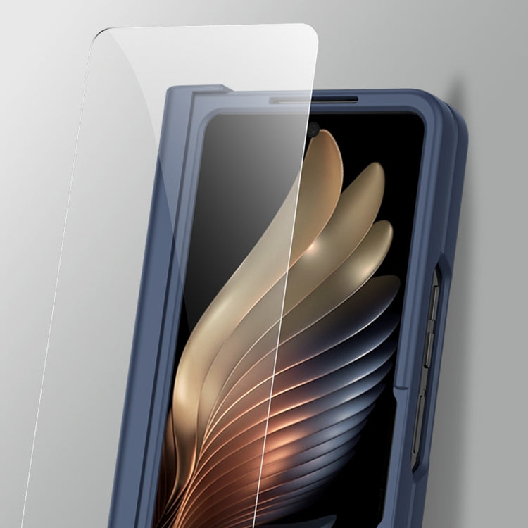 For Samsung Galaxy Z Fold5 Integrated Shockproof Phone Case with Pen Slot(Transparent)