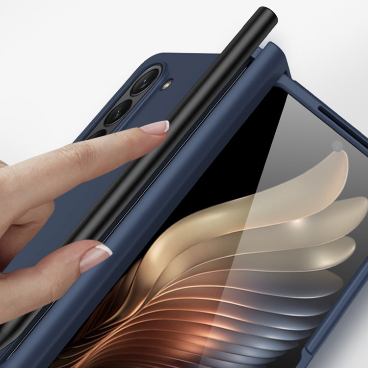 For Samsung Galaxy Z Fold5 Integrated Shockproof Phone Case with Pen Slot(Transparent)
