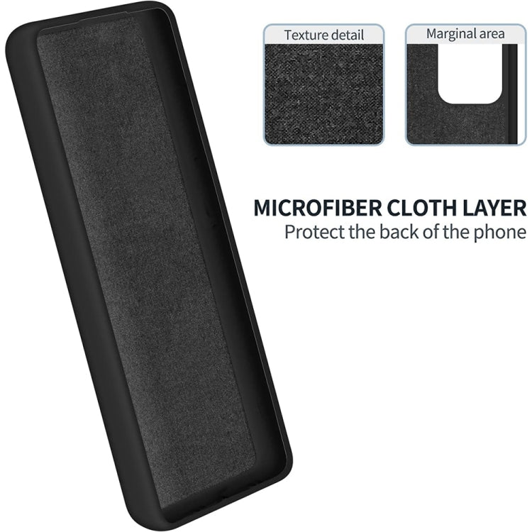 For Motorola Edge 40 5G Pure Color Liquid Silicone Shockproof Phone Case(Black)