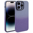 For iPhone 14 Pro Max Gradient Starry Silicone Phone Case with Lens Film(Grey Purple) - free shipping - PMC TechLife - Order now!
