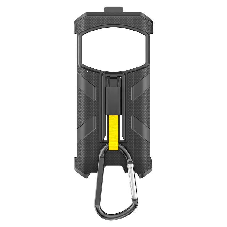 For Ulefone Armor 21 Ulefone Back Clip Phone Case with Carabiner(Black)