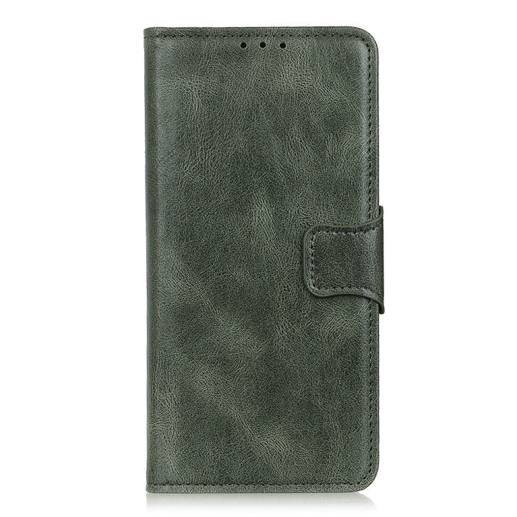 For Xiaomi Redmi Note 12S 4G Mirren Crazy Horse Texture Horizontal Flip Leather Phone Case with Holder & Card Slots & Wallet(Dark Green)