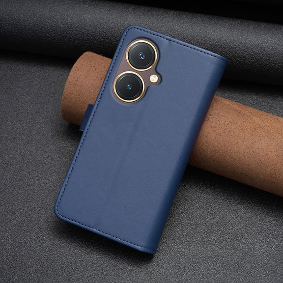 For vivo Y27 4G 9 Card Slots Zipper Wallet Leather Flip Phone Case(Blue)